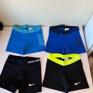 Nike Pro Dri-Fit Shorts ( 4 for $60)